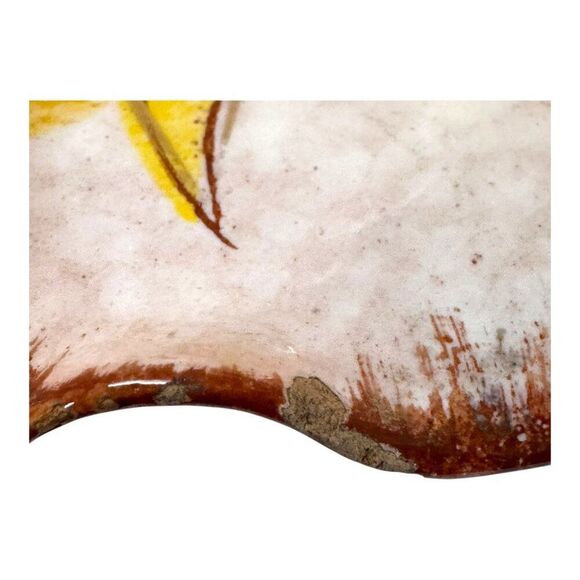 Vintage Italy Pottry Hand-Painted Italian Ceramic Floral Decorative Bowl 7" READ - Picture 8 of 11